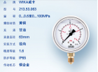 威卡WIKA黄铜波登管压力表（耐震）213.53.063 轴向 G1/4B